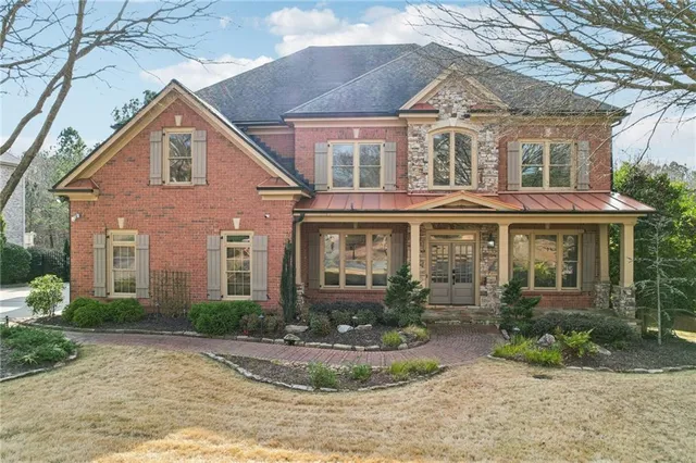 an aerial view of multiple house