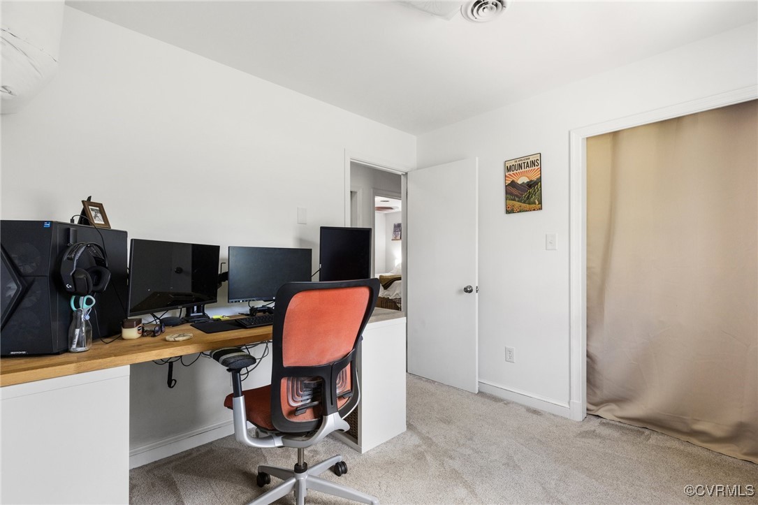 2137 Dogtown Road Goochland, VA 23063 - Photo 13 of 40 Office with carpet floors and baseboards