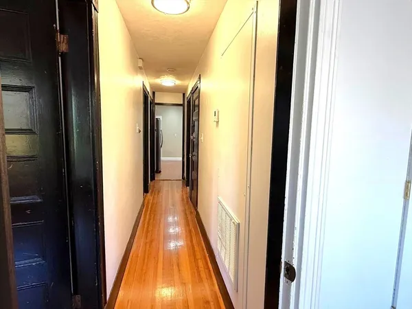 a view of a hallway with a hallway