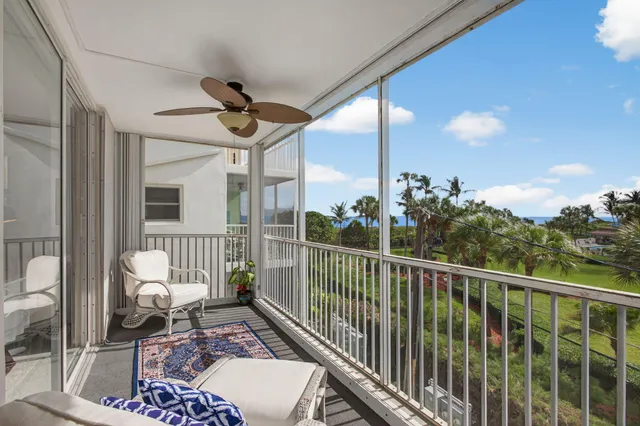 a view of a city from a balcony