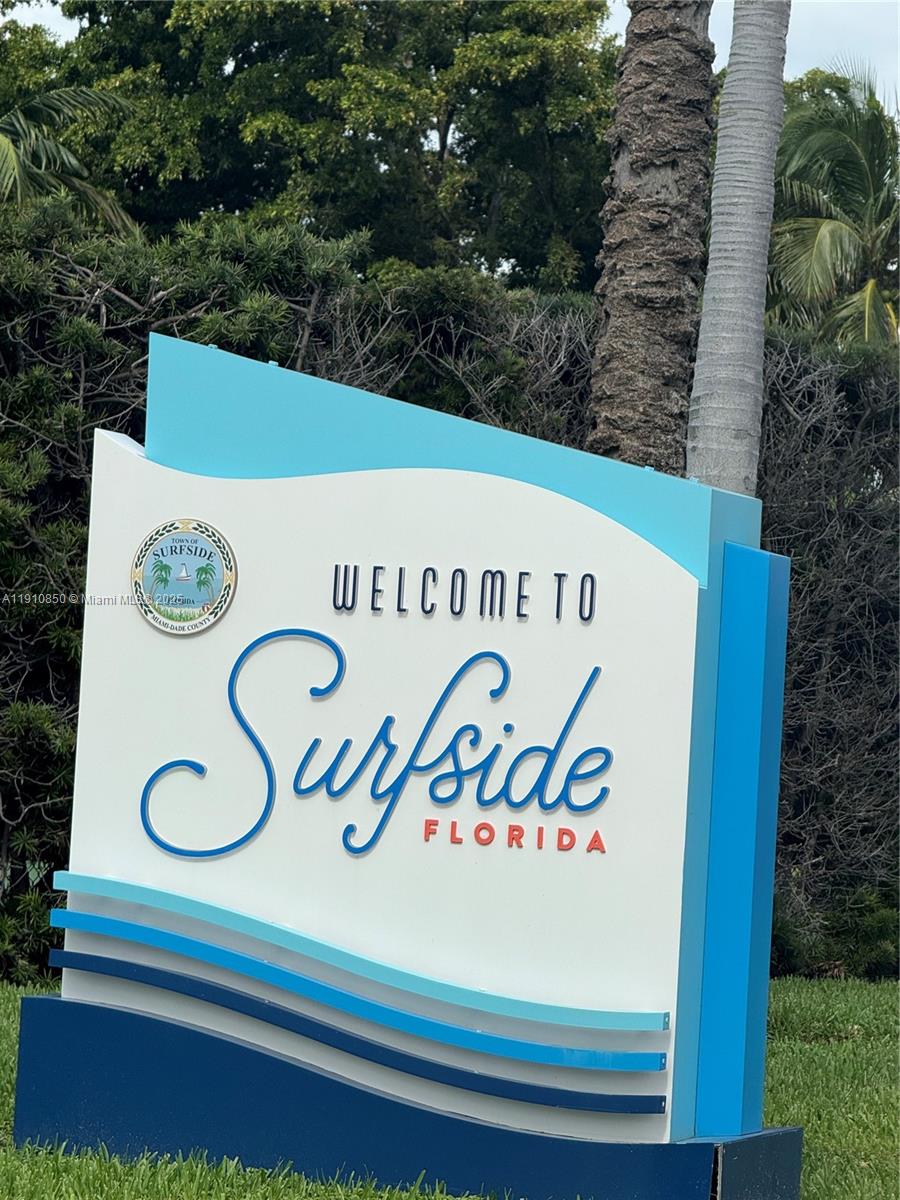 9225 Collins Avenue, Unit PHC Surfside, FL 33154 - Photo 20 of 33 a close up of a sign board