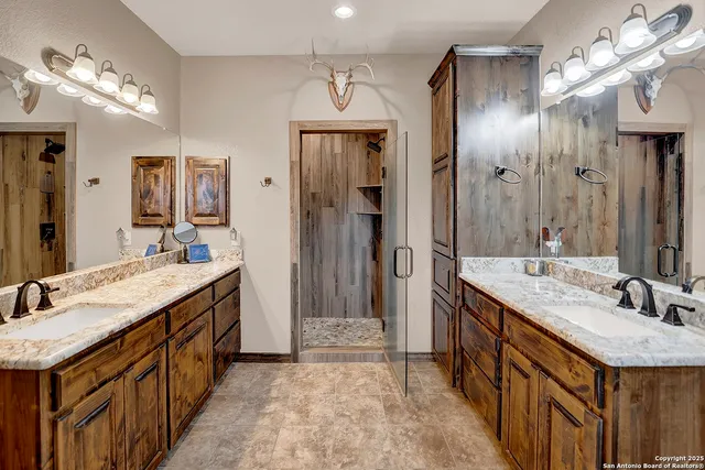 a bathroom with a tub and a window