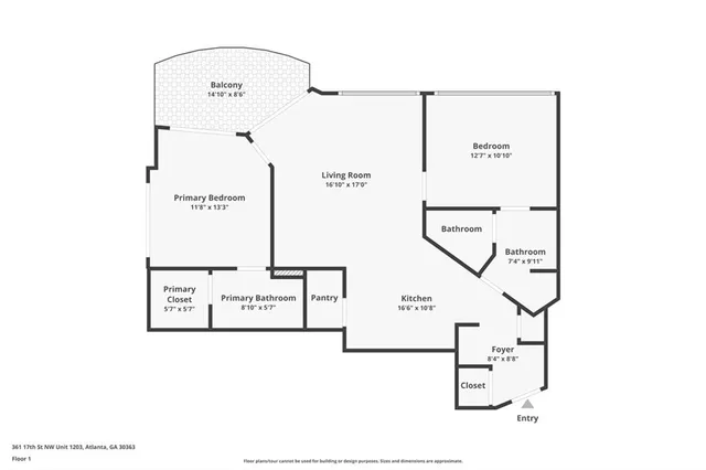 $385,000 | 361 17th Street Northwest, Unit 1203, Atlanta, GA 30363