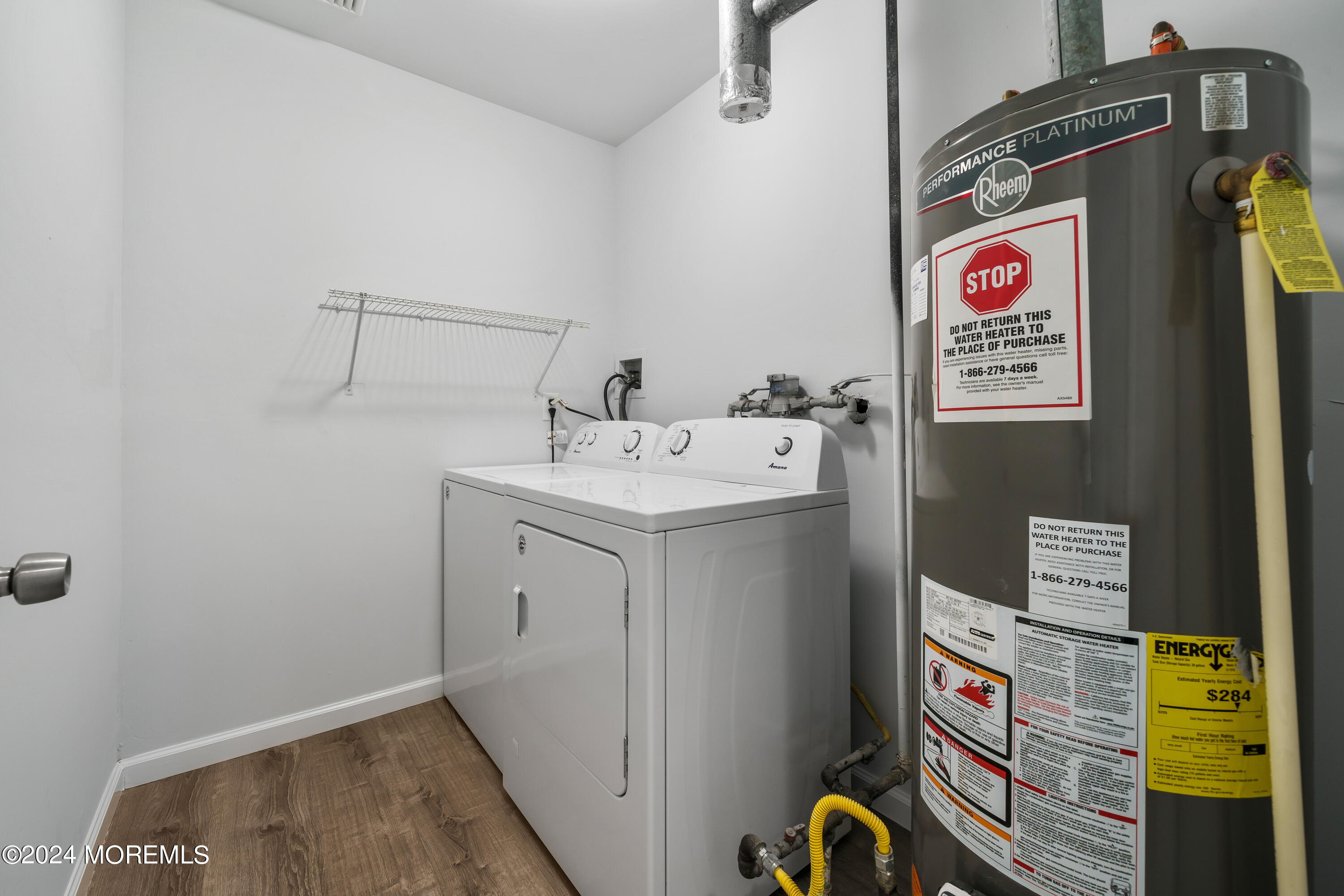 50 Dock Avenue Waretown, NJ 08758 - Photo 18 of 19 a utility room with dryer and washer