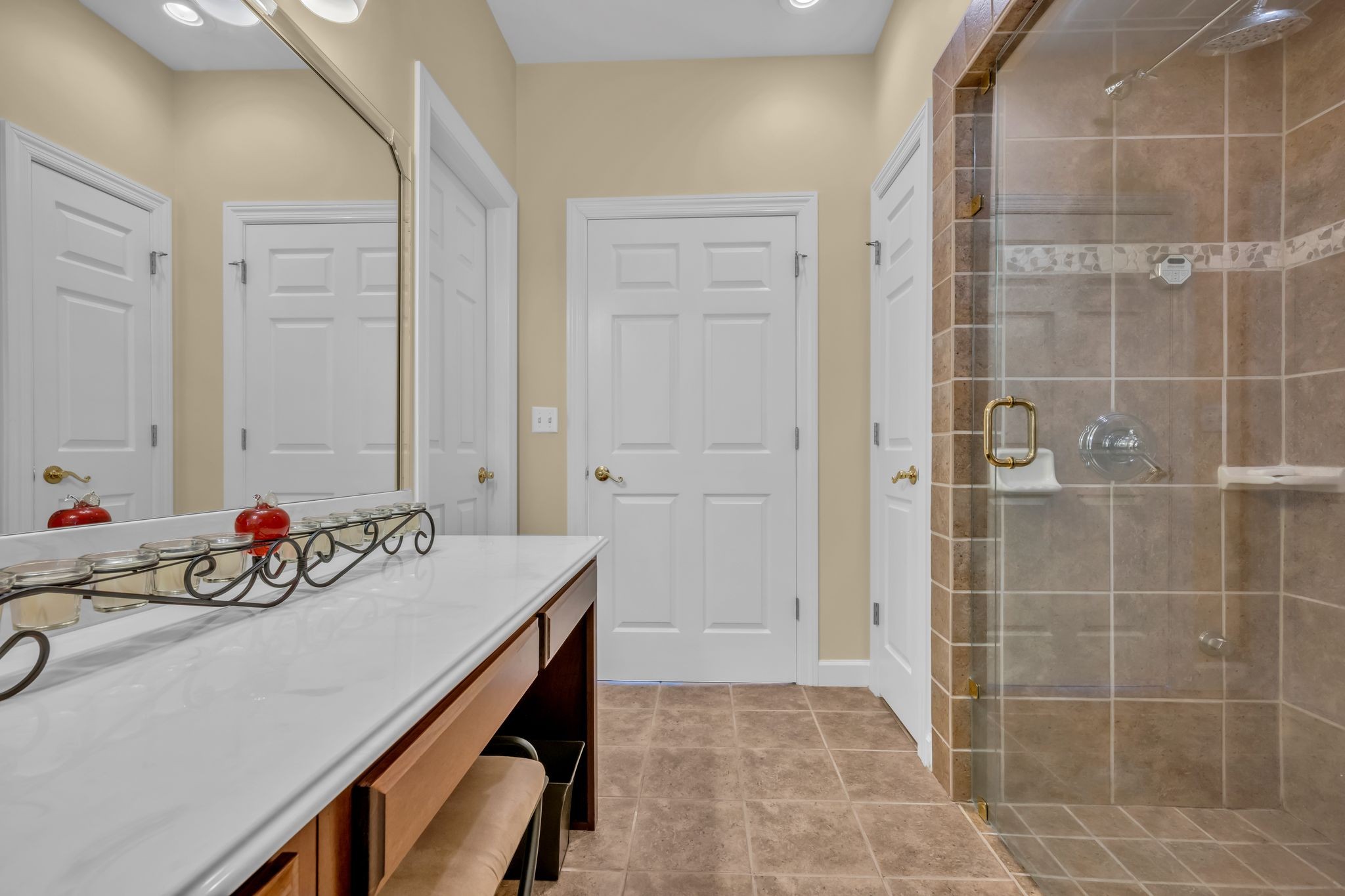 1270 Meeks Cemetery Road Burns, TN 37029 - Photo 28 of 44 a bathroom with a sink vanity and a mirror