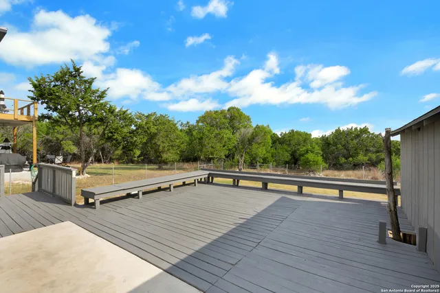 a house view with a seating space