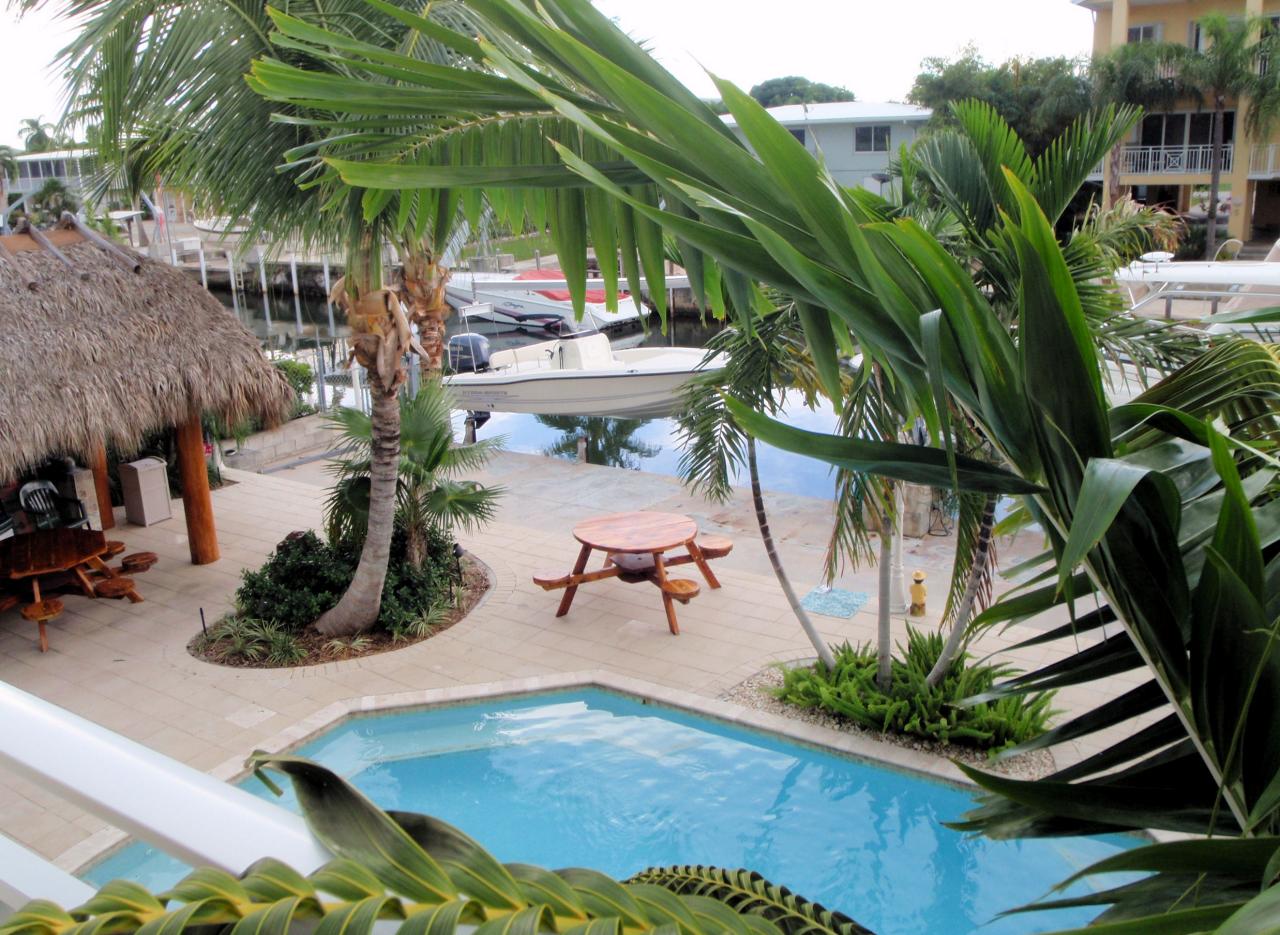 134 Bessie Road Tavernier, FL 33070 - Photo 20 of 26 View of Pool and Dock From Balcony