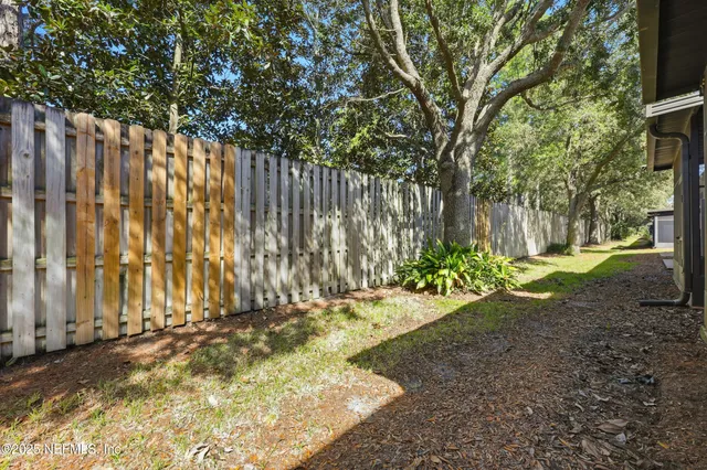 a view of outdoor space with garden