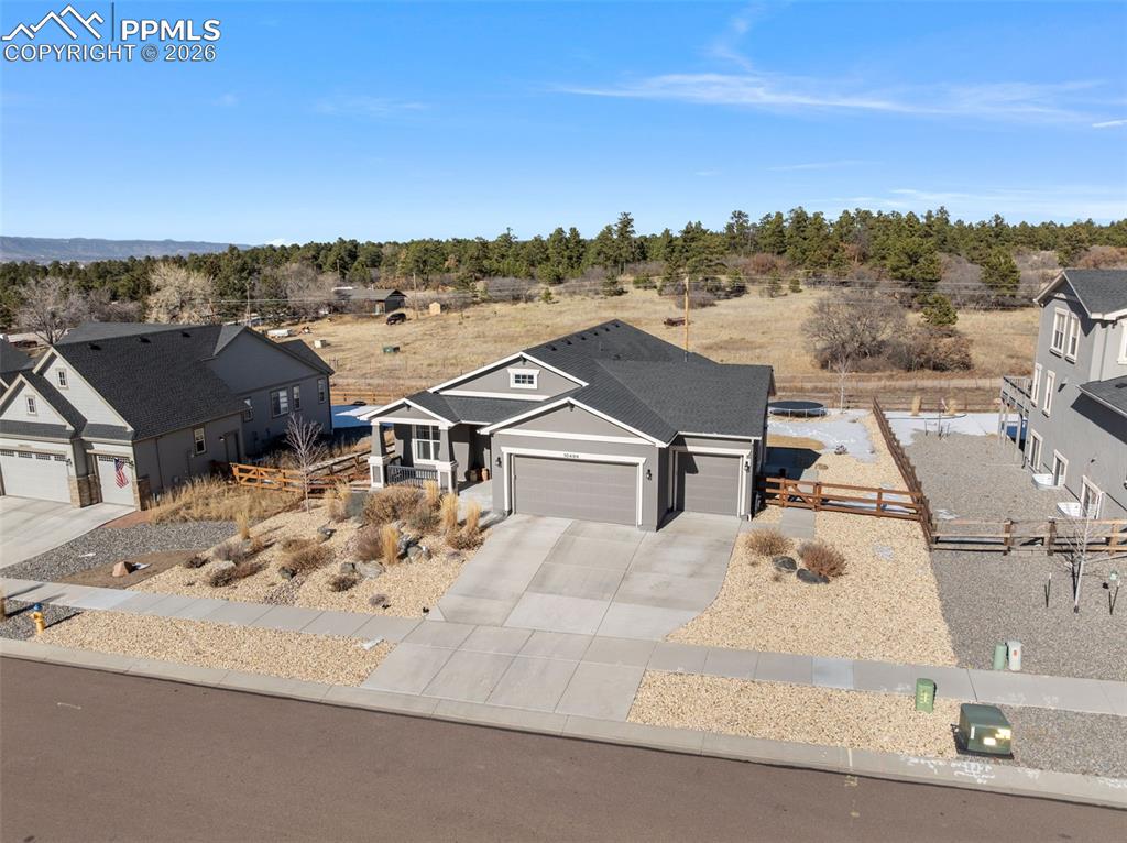 10484 Wrangell Circle Colorado Springs, CO 80924 - Photo 47 of 50 an aerial view of a house