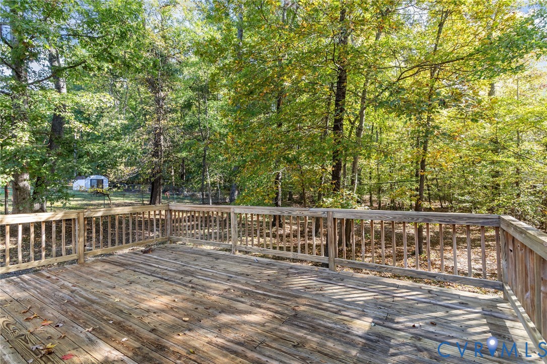 5329 Meadoway Road North Chesterfield, VA 23234 - Photo 15 of 18 Large Deck offers plenty of privacy
