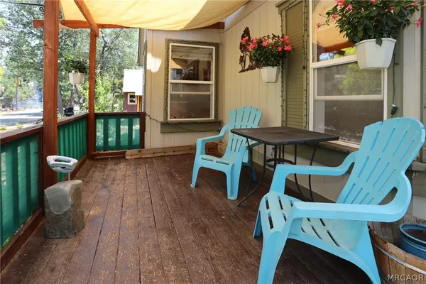 a view of balcony and deck