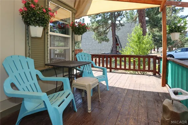 a view of outdoor space and deck