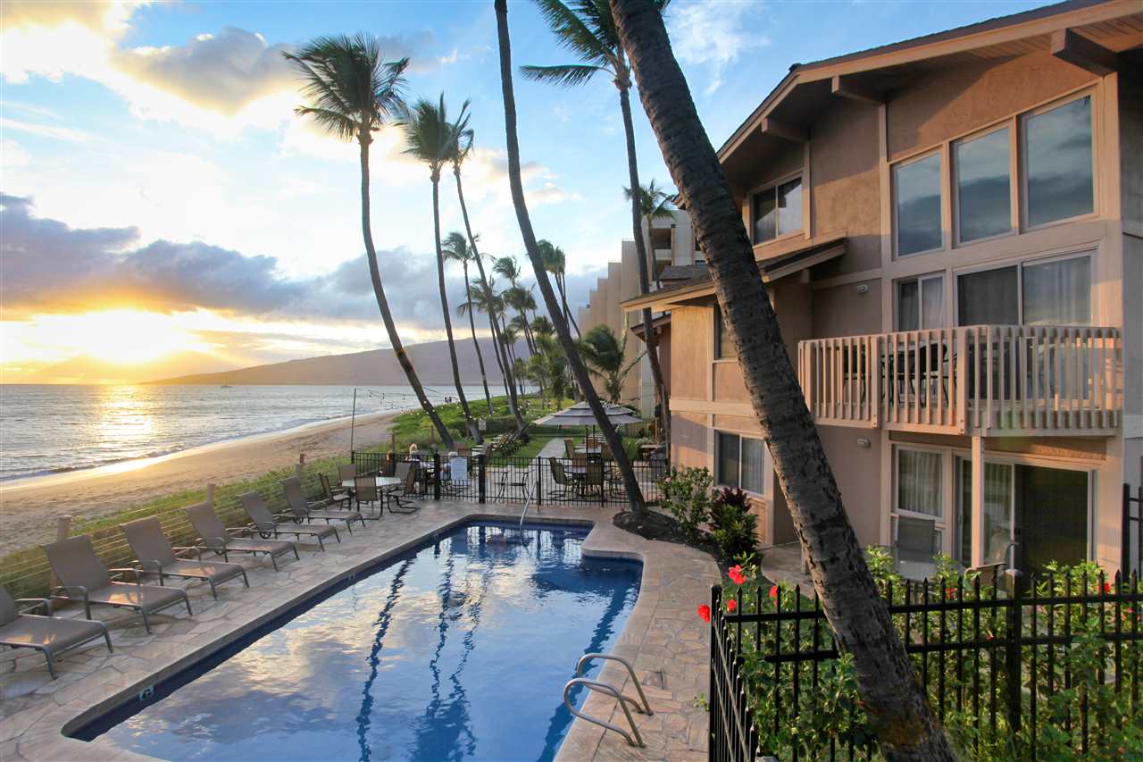 115 North Kihei Road, Unit B1 Kihei, HI 96753 - Photo 1 of 29 a view of a balcony with lake view and a ocean view