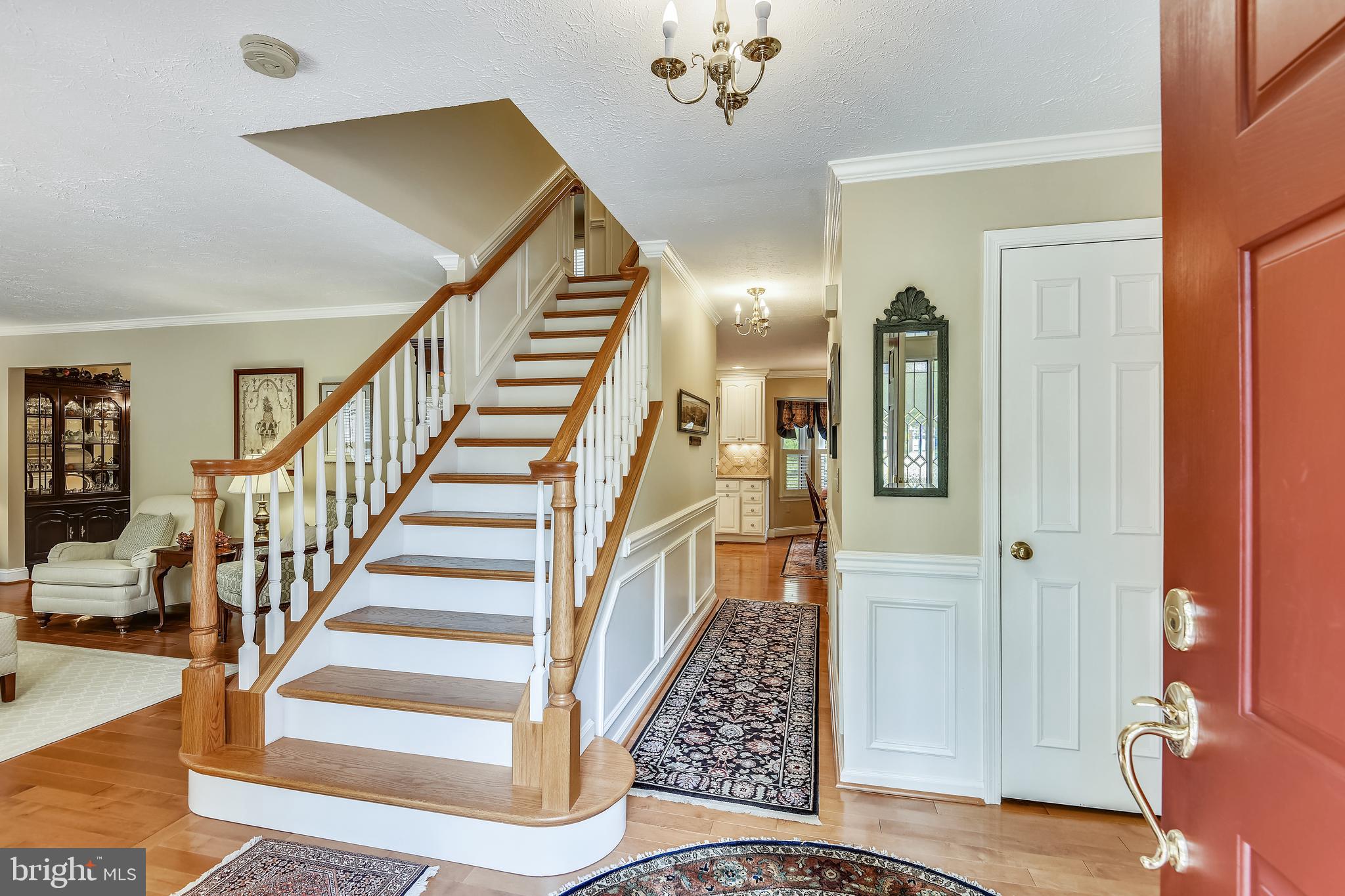 252 Charring Court Riva, MD 21140 - Photo 6 of 57 Hardwood staircase to bedrooms