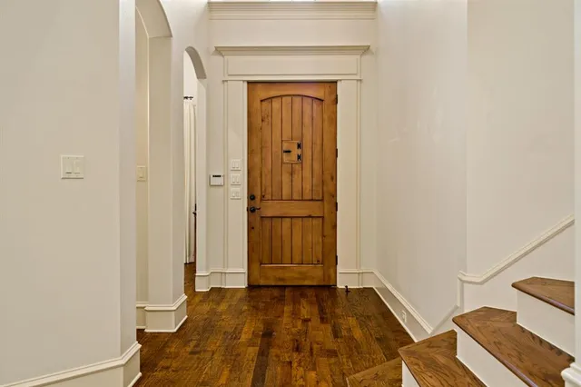 a view of front door