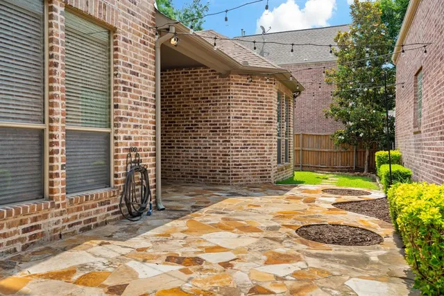 a backyard of a house