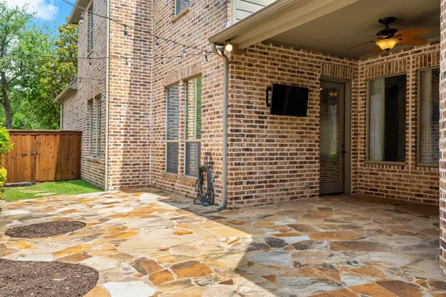 a view of a door of the house
