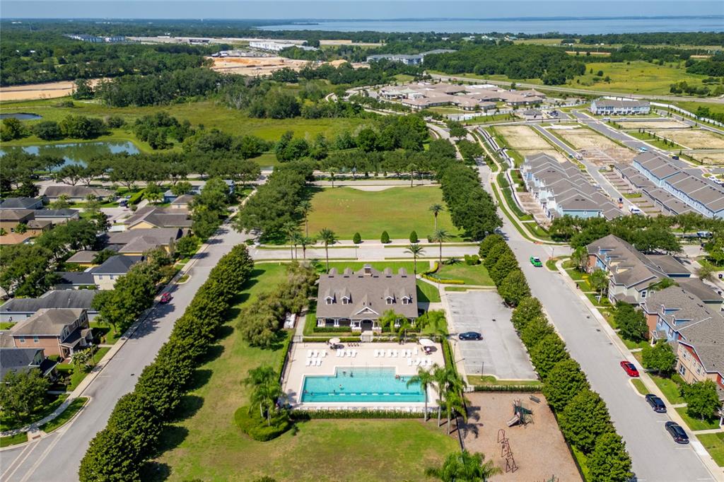 1355 Vasey Road Apopka, FL 32703 - Photo 38 of 41 an aerial view of residential houses with outdoor space