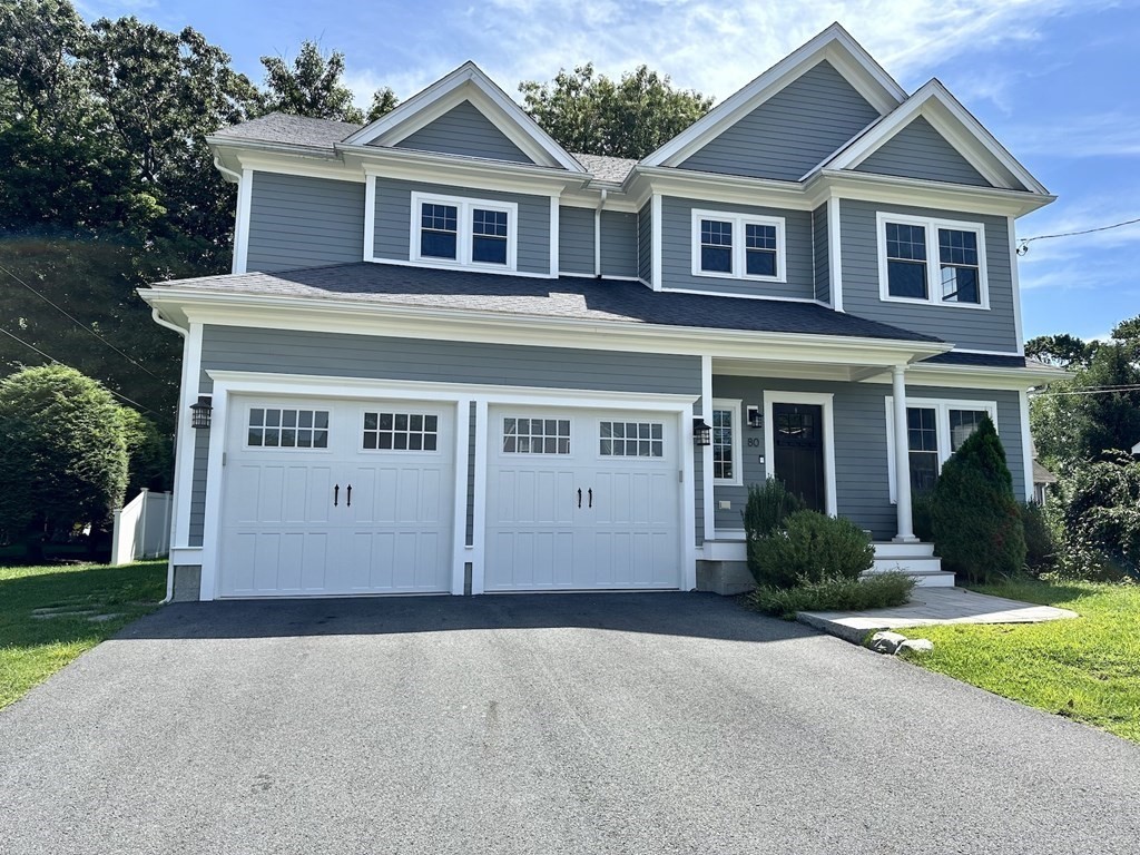 80 Sachem Road Needham, MA 02494 - Photo 1 of 26 front view of a house with a yard