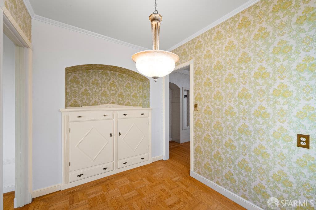 1653 16th Avenue San Francisco, CA 94122 - Photo 22 of 33 a view of a hallway with wooden floor