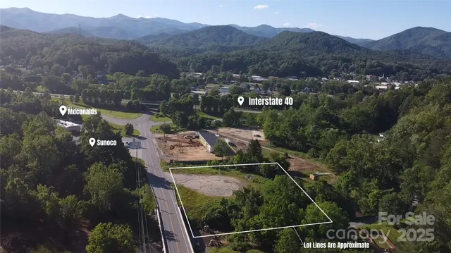 a view of a city with a mountain