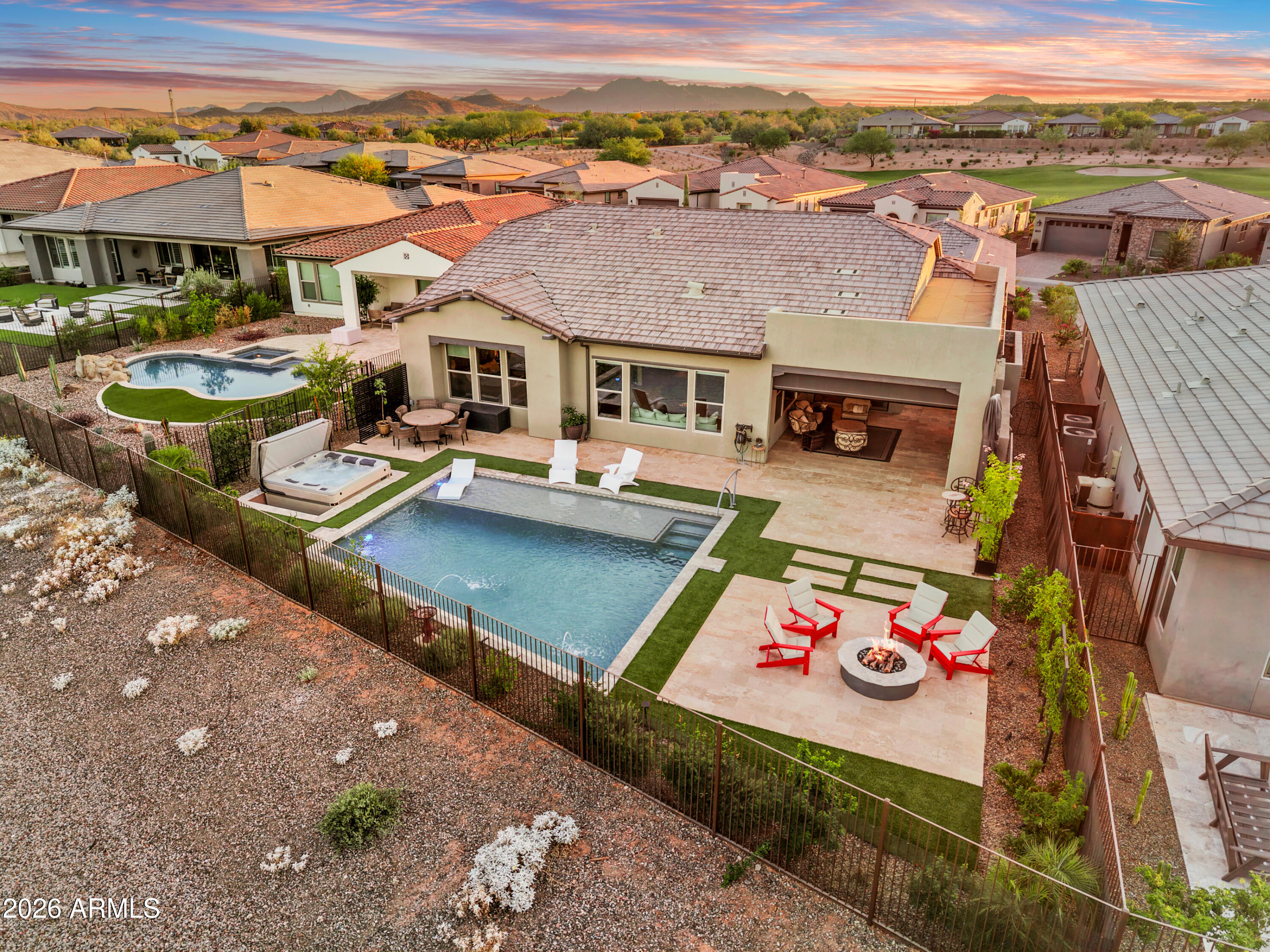 28517 North Camel Rock Court Rio Verde, AZ 85263 - Photo 35 of 39 an aerial view of residential houses with outdoor space