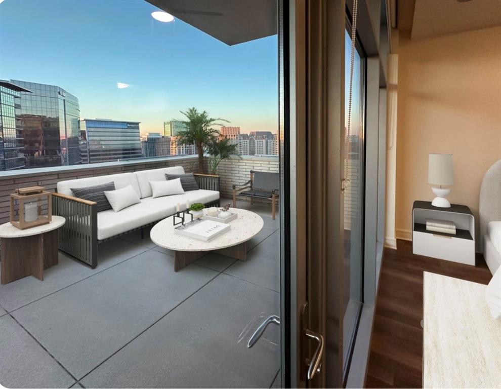 1700 Cedar Springs Road, Unit 2508 Dallas, TX 75201 - Photo 6 of 40 a view of a living room and kitchen