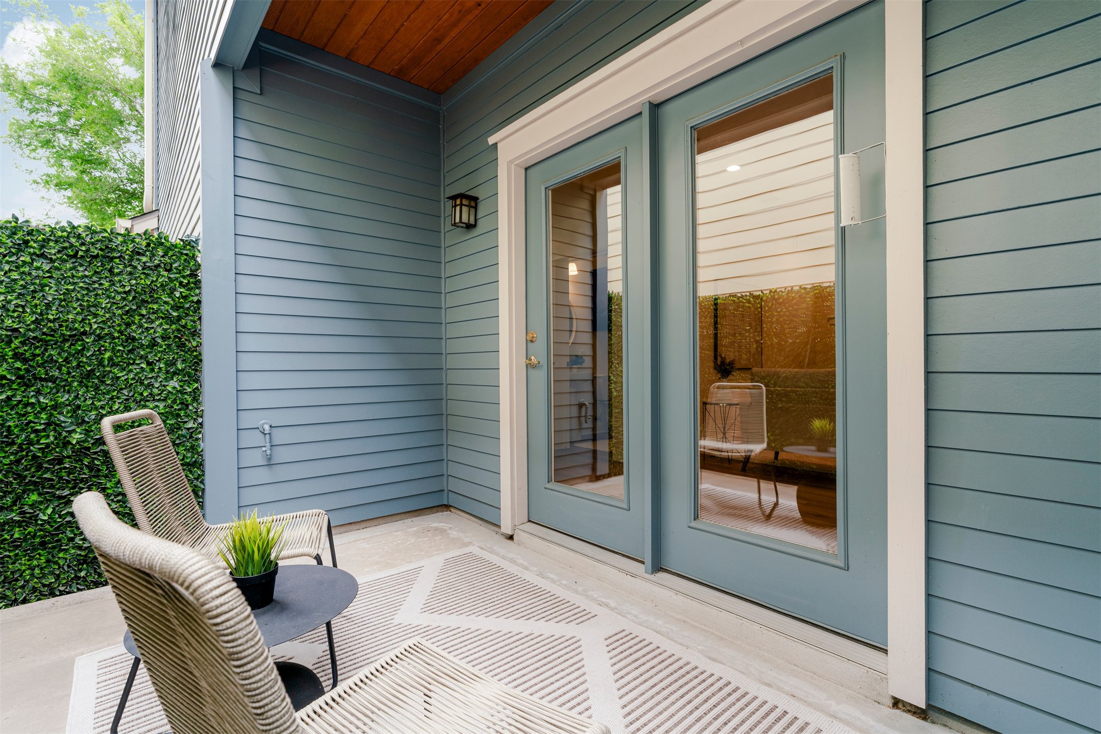 4216 Threadgill Street Austin, TX 78723 - Photo 38 of 40 a view of a chair and table in the balcony