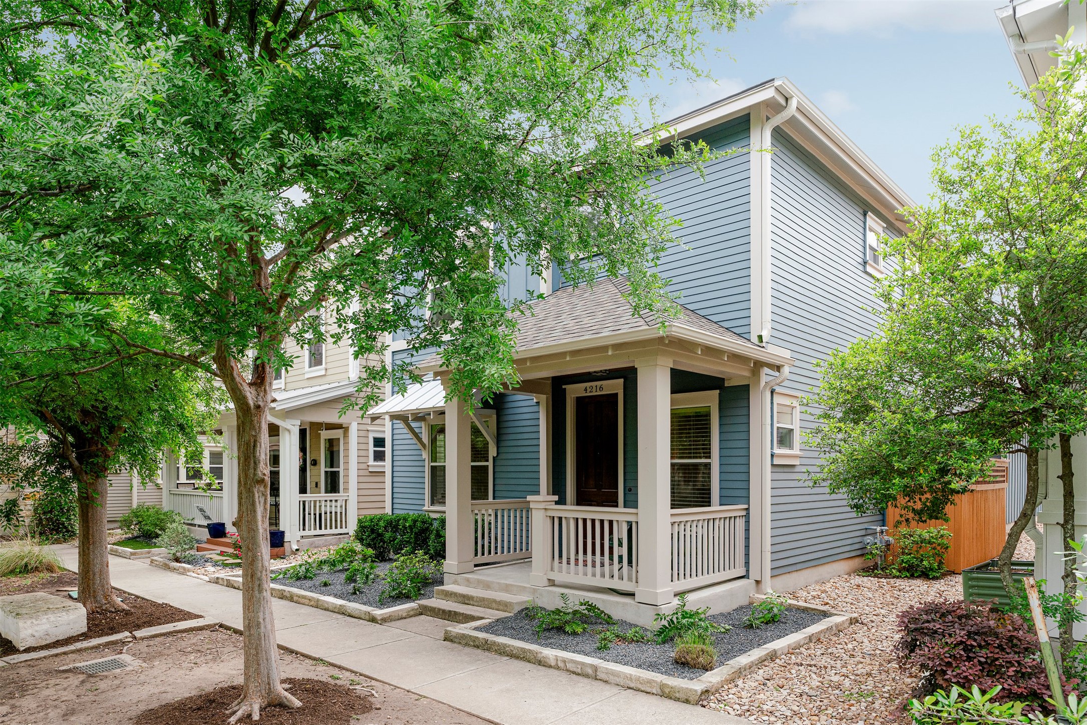 4216 Threadgill Street Austin, TX 78723 - Photo 10 of 40 a front view of a house with garden