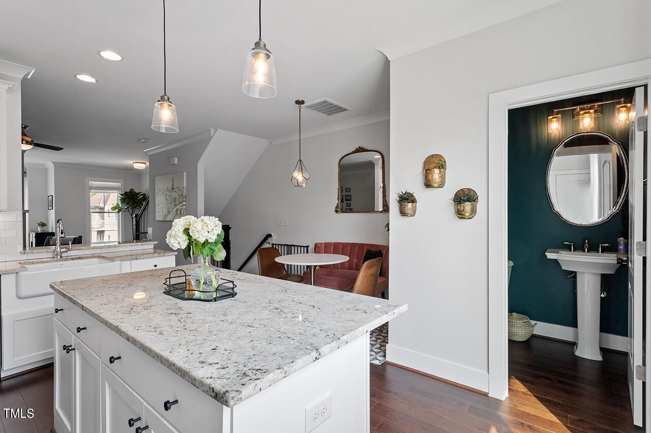 638 Watauga Street Raleigh, NC 27604 - Photo 9 of 41 Kitchen Island looking at dining area