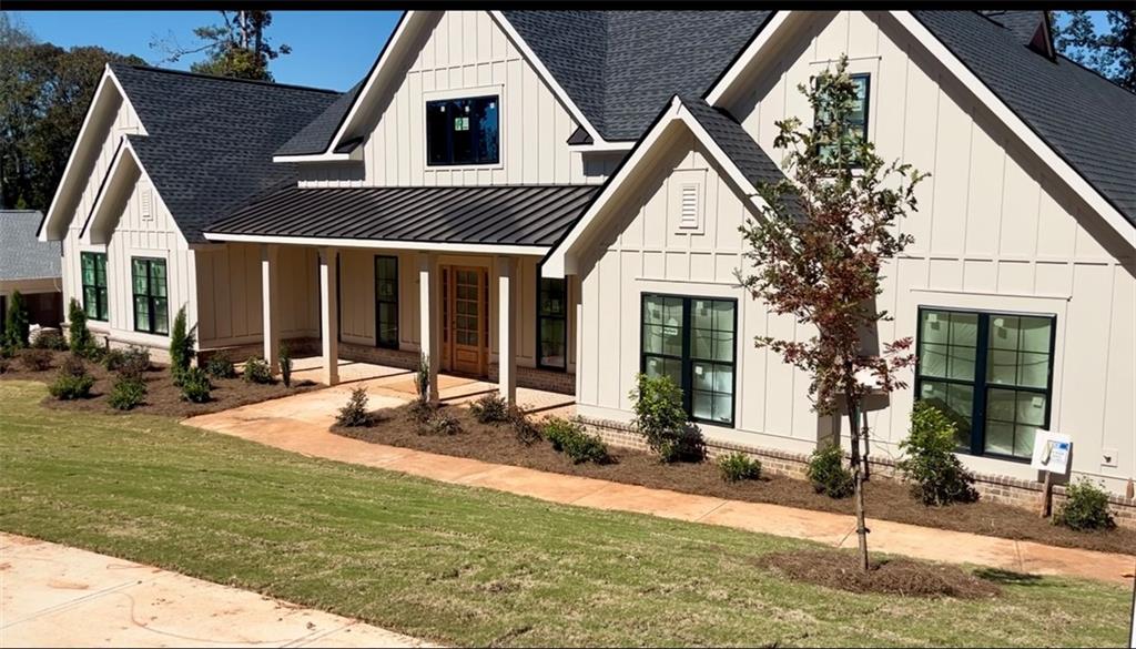 a view of a house with patio