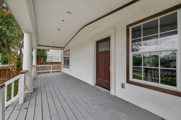 a view of a house with a deck