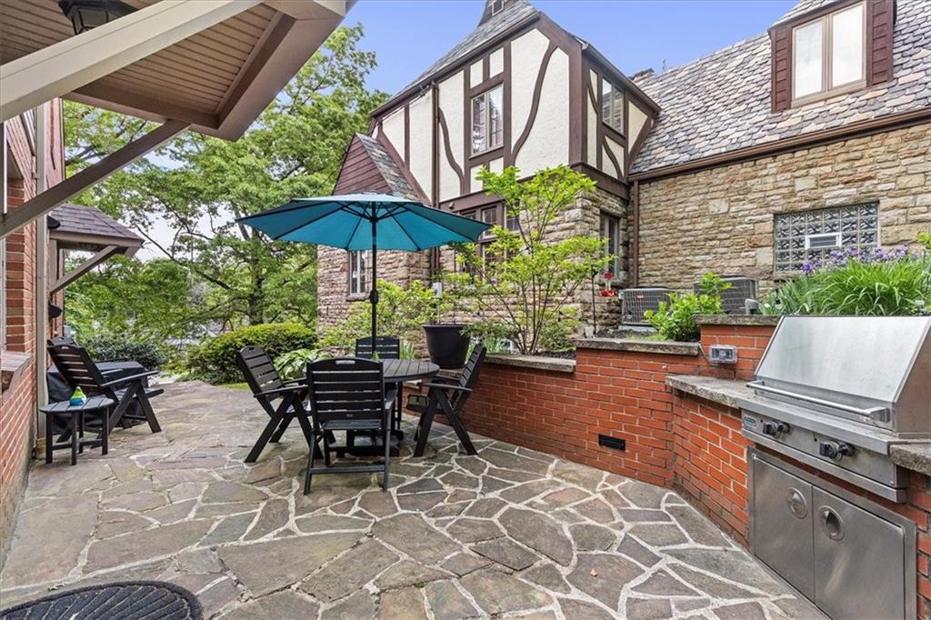 1385 Washington Road Pittsburgh, PA 15228 - Photo 43 of 46 The patio is ready for all of your grilling needs with this built-in Viking gas grill