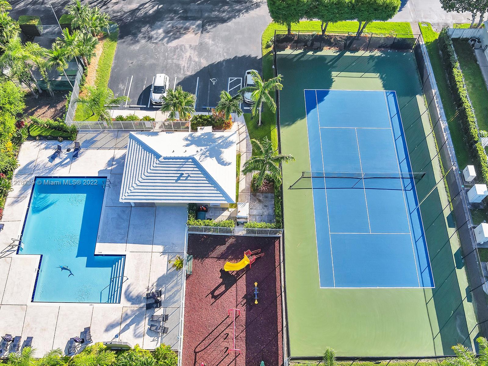 11291 Southwest 62nd Terrace Miami, FL 33173 - Photo 61 of 65 an aerial view of a house with a swimming pool