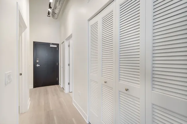 a view of a bathroom with a shower
