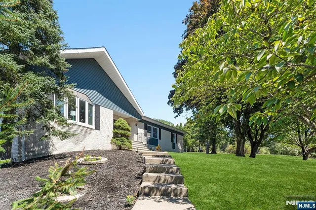 a living room with furniture and a table with potted plants