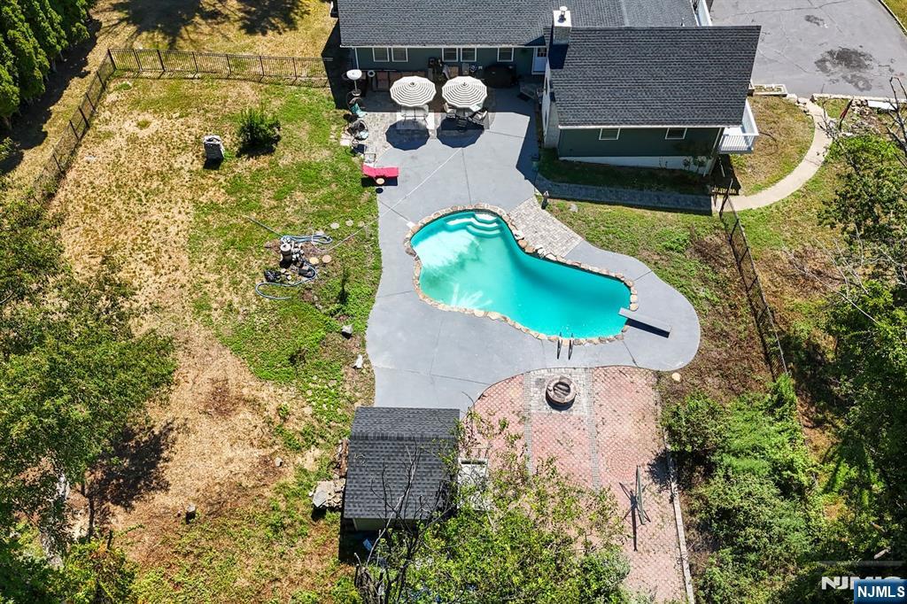 1 Rossi Drive Clinton, NJ 08809 - Photo 41 of 44 an aerial view of a house with a swimming pool