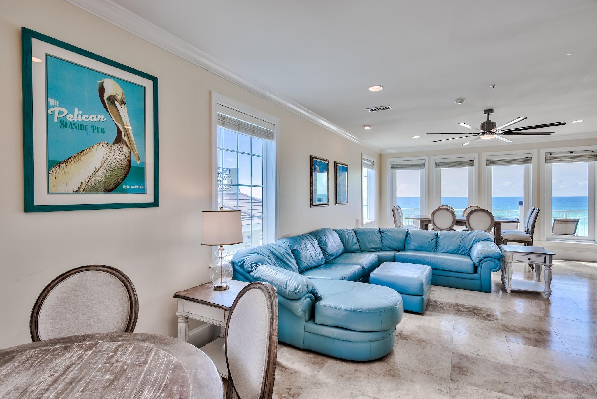 114 Sandprint Circle Destin, FL 32541 - Photo 32 of 57 a living room with furniture and a large window
