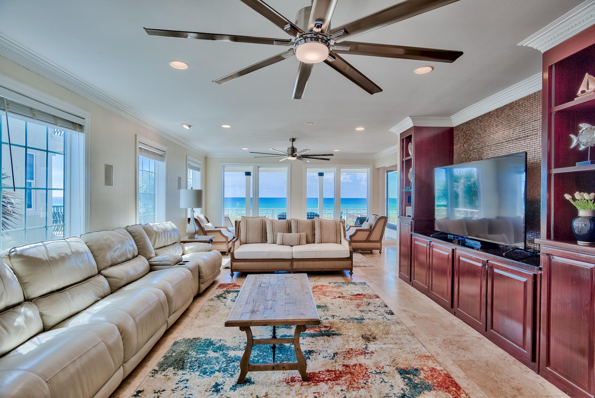 114 Sandprint Circle Destin, FL 32541 - Photo 6 of 57 a living room with furniture and a flat screen tv