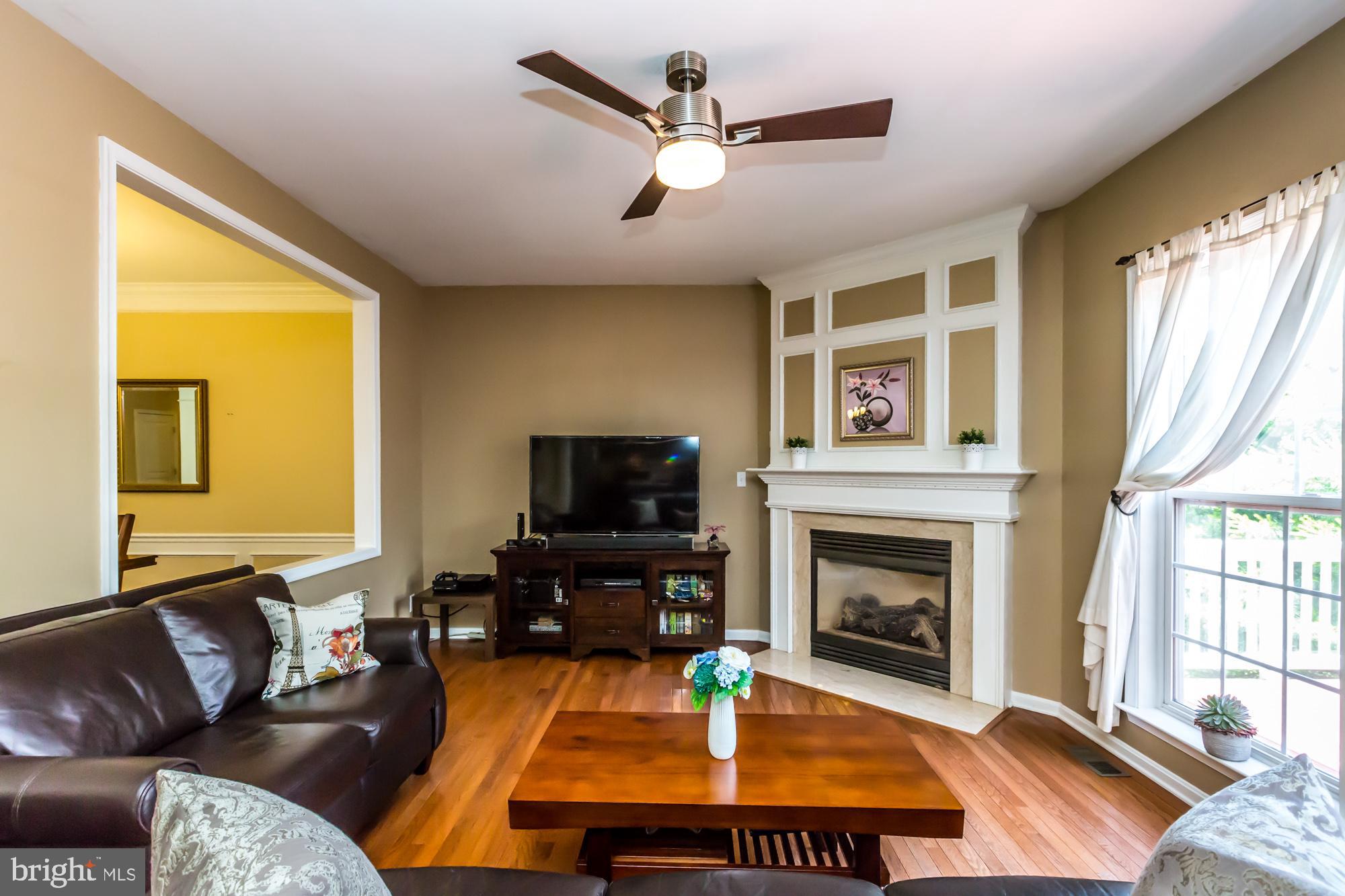 606 Churchill Road Chester Springs, PA 19425 - Photo 7 of 31 Family Rm w/Ceiling Fan & Gas Fireplace