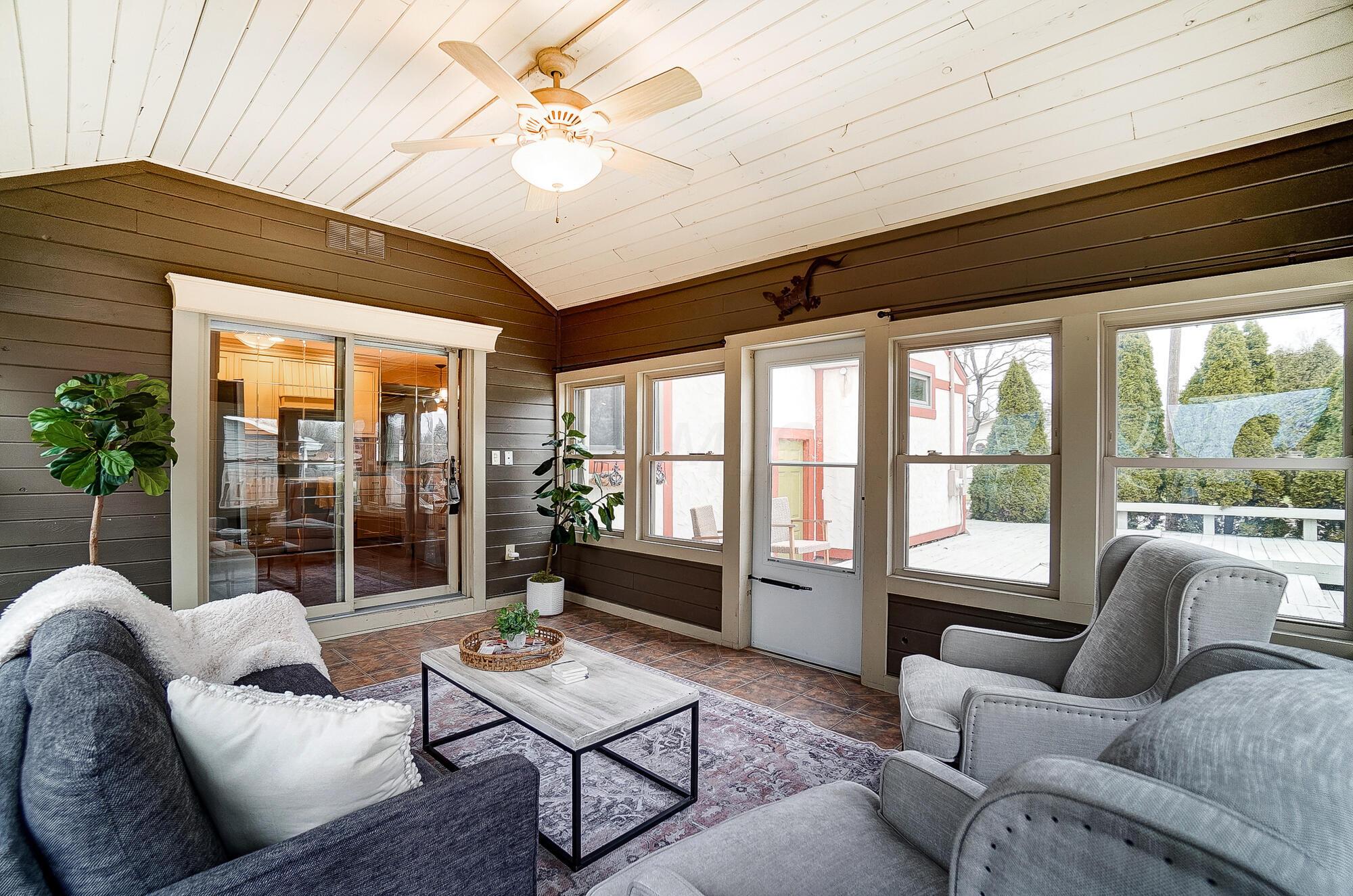 4084 Kenny Road Columbus, OH 43220 - Photo 8 of 63 Lovely Sunroom off kitchen and back deck.