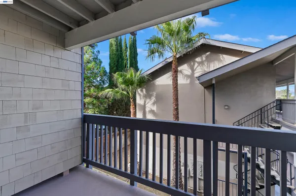 a view of a balcony