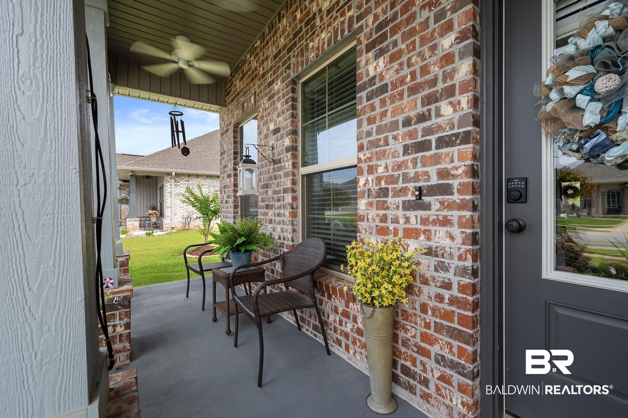 1165 Stella Road Foley, AL 36535 - Photo 4 of 42 View of patio featuring a porch and a ceiling fan