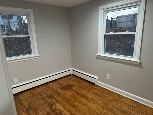 an empty room with window