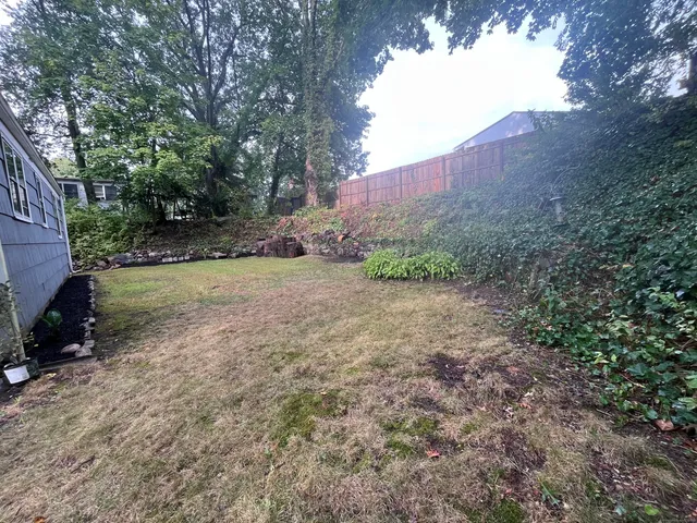 a view of a back yard