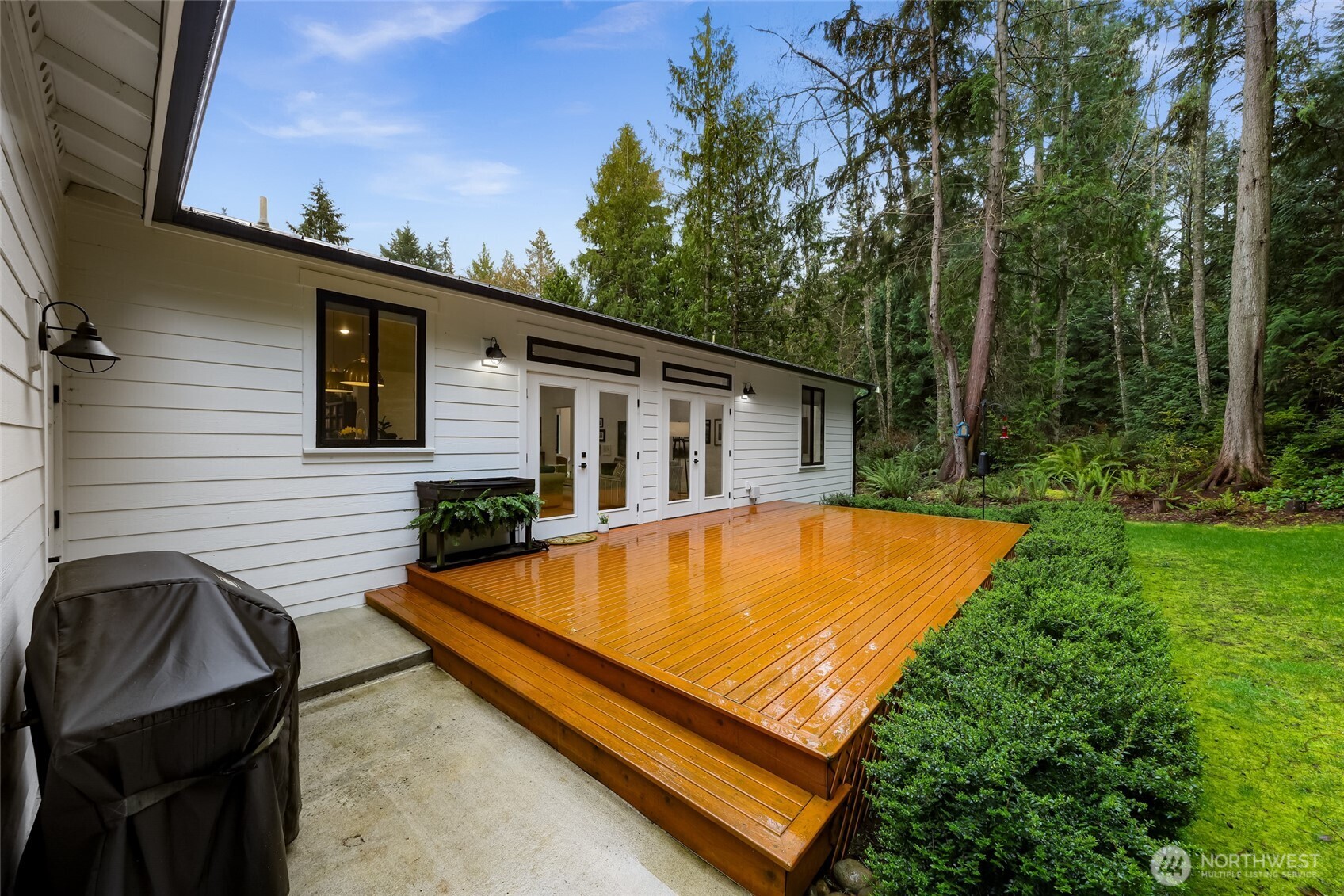 4336 Meander Lane Langley, WA 98260 - Photo 29 of 36 a view of a backyard with a sink and wooden fence