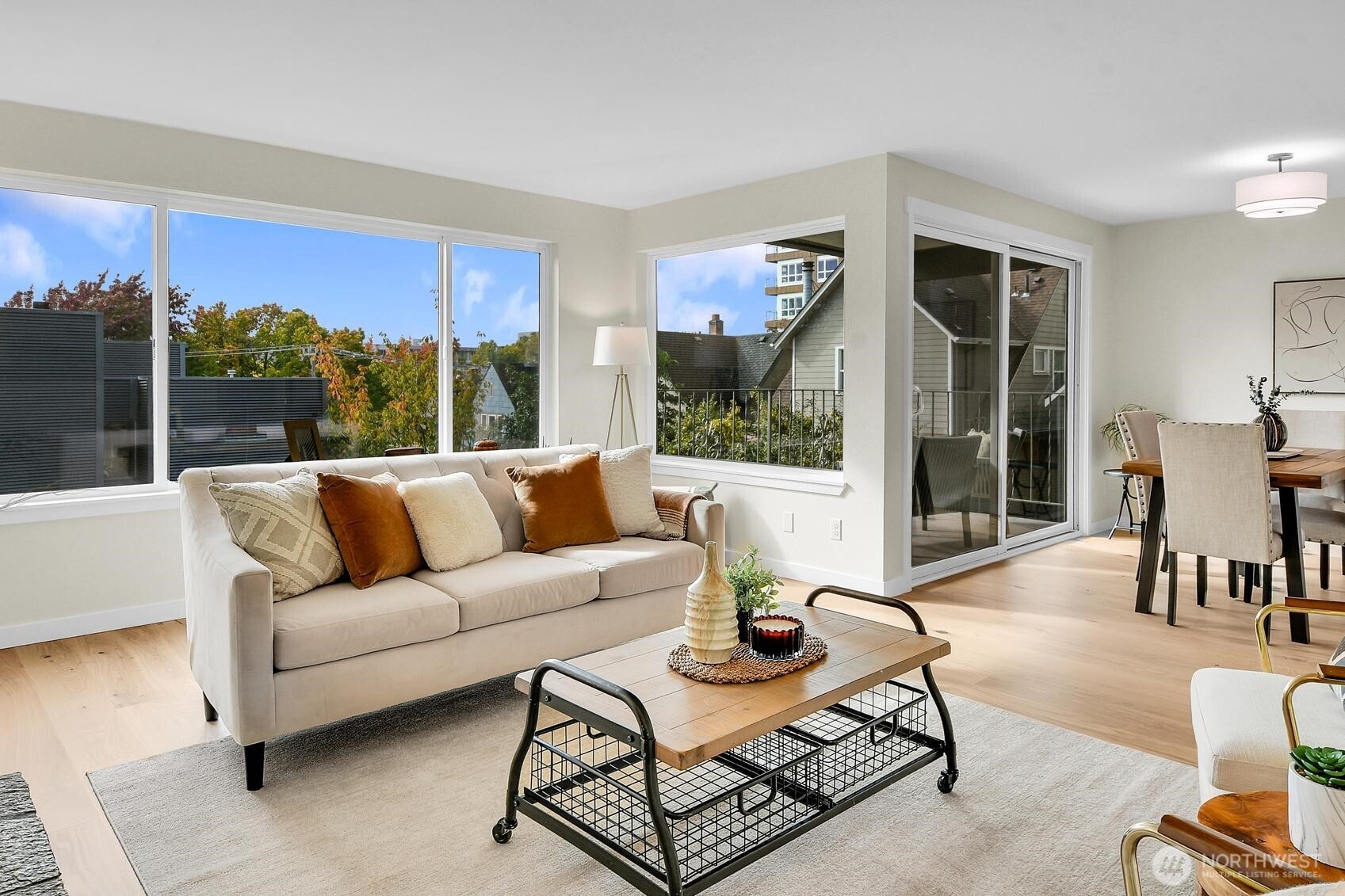161 Valley Street Seattle, WA 98109 - Photo 18 of 40 a living room with furniture and a large window