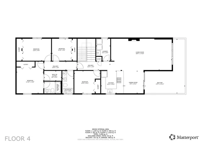 a picture of a floor plan