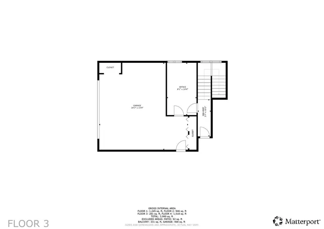 a picture of a floor plan