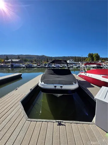 a view of a balcony with mountain view